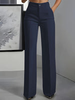 Annabelle | Pantalon large taille haute à poches