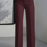 Annabelle | Pantalon large taille haute à poches