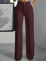 Annabelle | Pantalon large taille haute à poches