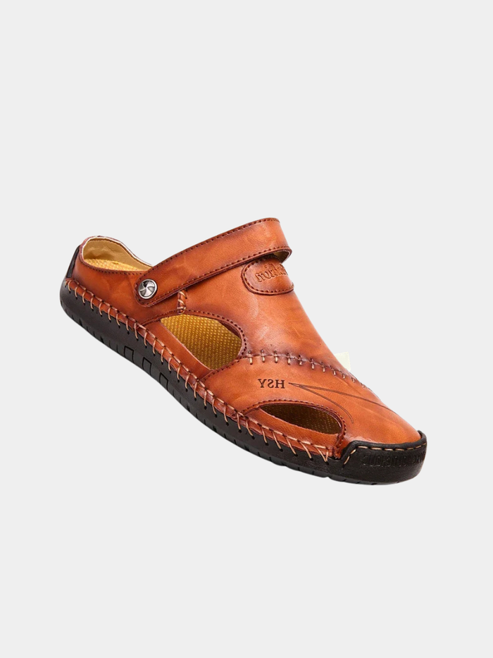 Sandales classiques en cuir homme