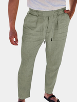 LOOSE FIT LINEN TROUSERS FOR MEN