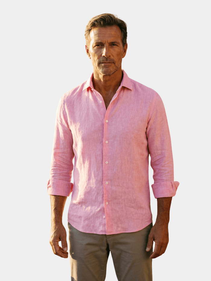 Chemise à col en coton