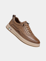 CUSHIONED LEATHER SNEAKERS FOR MEN