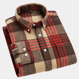 BRUSHED FLANNEL SHIRT FOR MEN