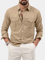 WRINKLE RESISTANT BUTTON SHIRT FOR MEN