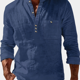 LOOSE STAND COLLAR SHIRT FOR MEN