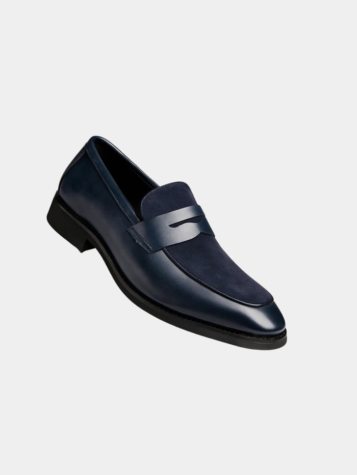 Mocassins à penny en daim pour homme