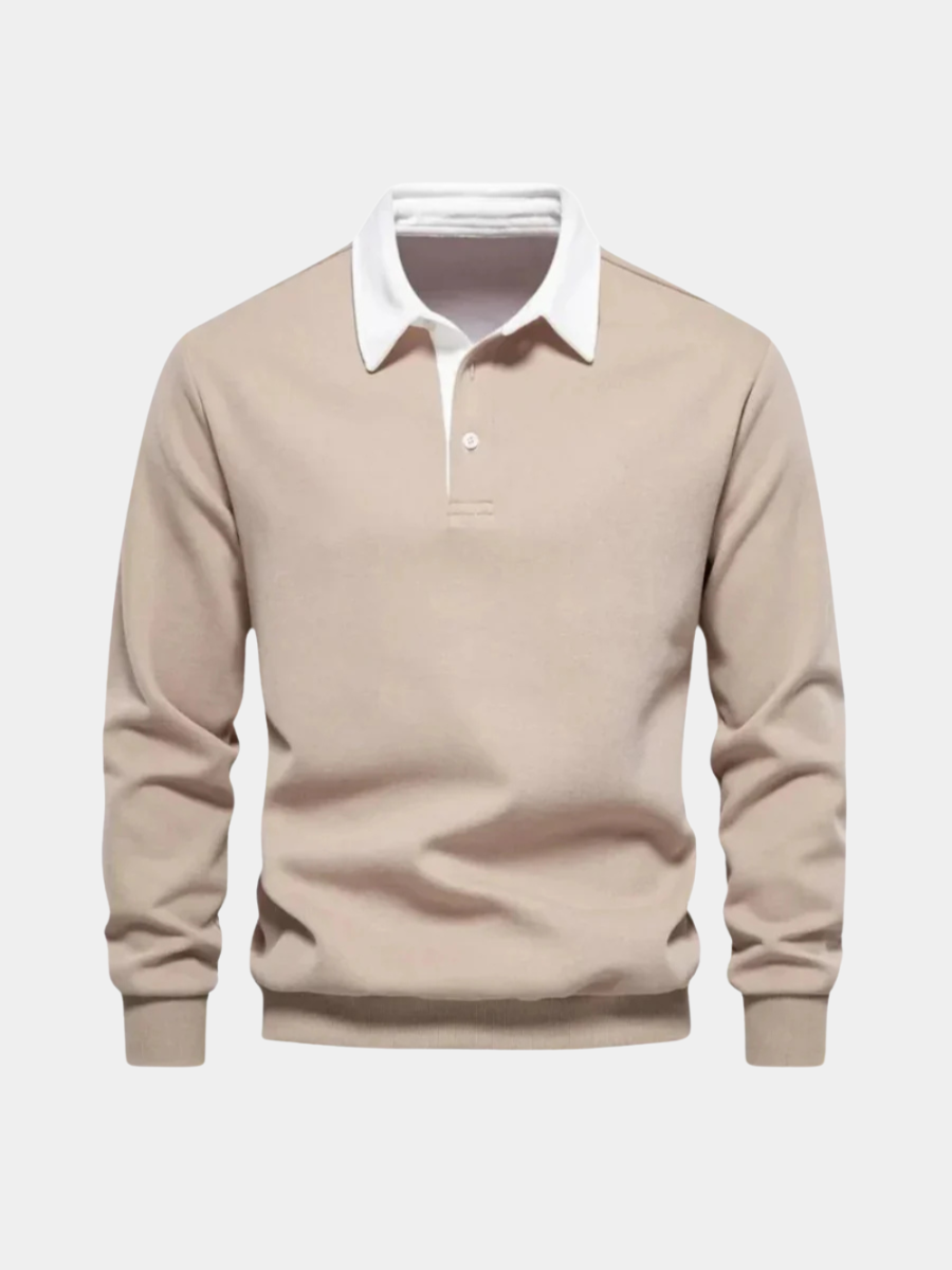 KNIT POLO SWEATER FOR MEN