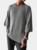 TEXTURED KNIT PULLOVER FOR MEN