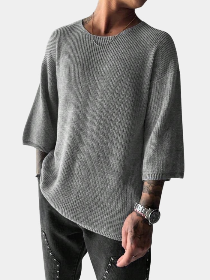 Pull en maille texturée pour homme