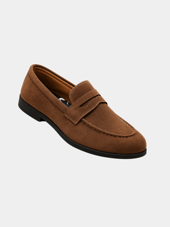 Mocassins effet daim pour homme