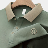 EMBROIDERED LAPEL SHIRT FOR MEN
