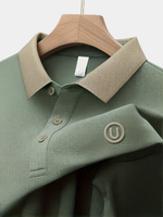 EMBROIDERED LAPEL SHIRT FOR MEN