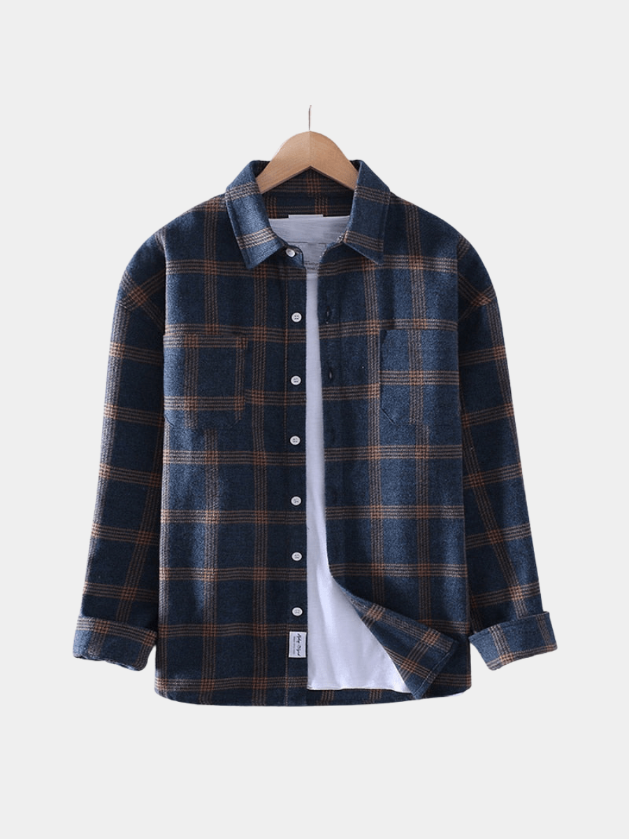 CHECKERED BUTTON SHIRT FOR MEN