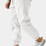 COTTON LINEN JOGGERS FOR MEN