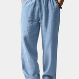 LINEN BLEND TROUSERS FOR MEN