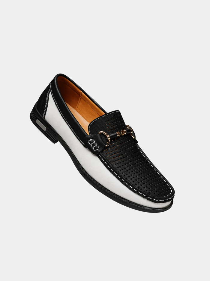 Mocassins perforés à enfiler pour homme