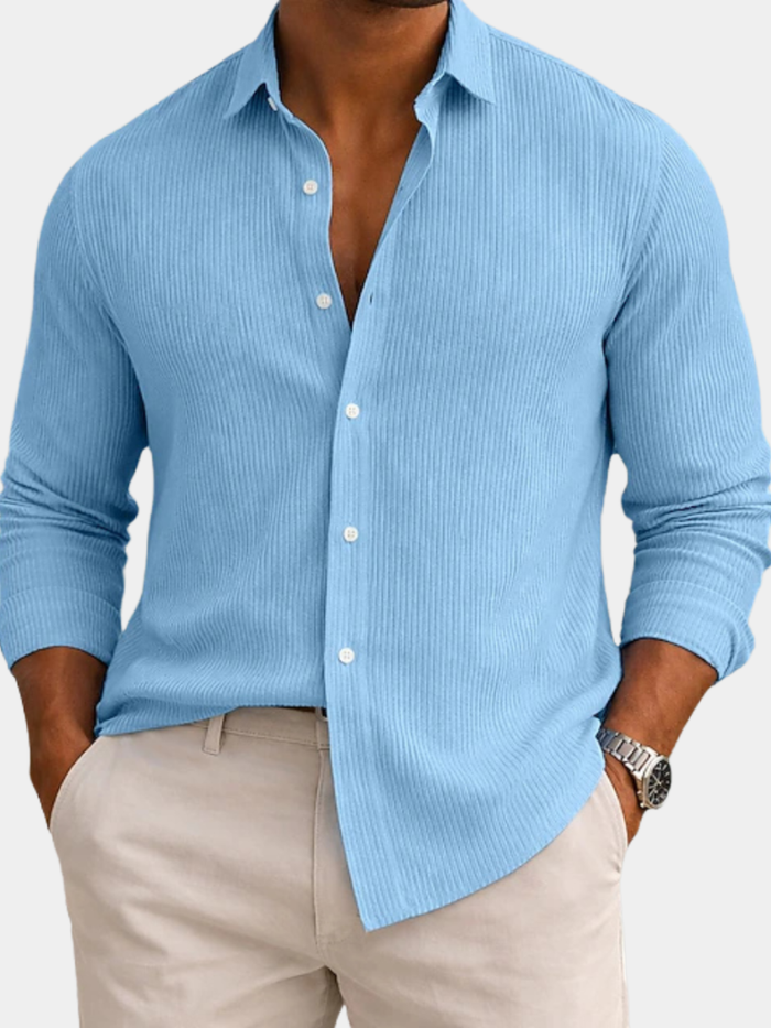 Chemise d'été côtelée pour homme