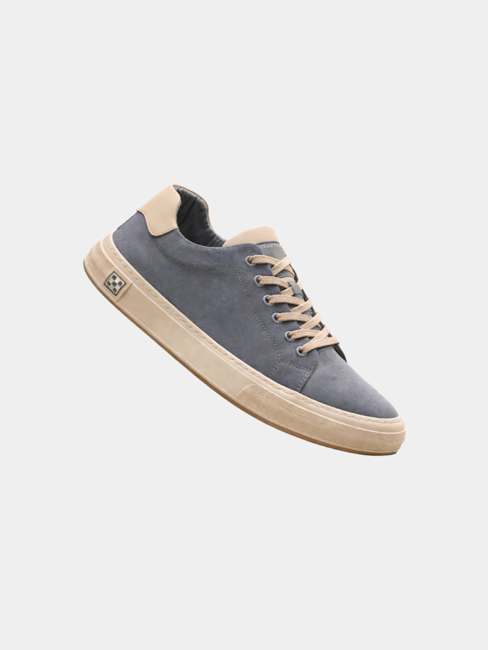 Baskets en toile surpiquées pour homme