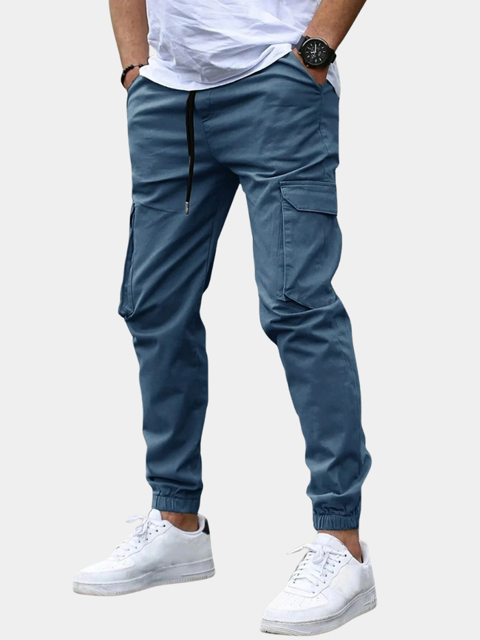 SLIM CARGO TROUSERS FOR MEN