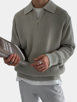 TEXTURED ZIP SWEATER FOR MEN