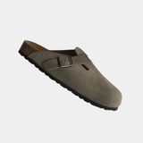 LEATHER FOOTBED SANDALS FOR MEN