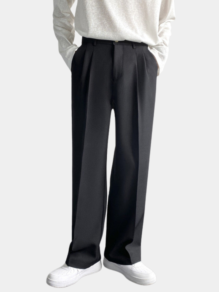 PLEATED FORMAL TROUSERS FOR MEN