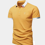 CONTRAST COLLAR POLO FOR MEN