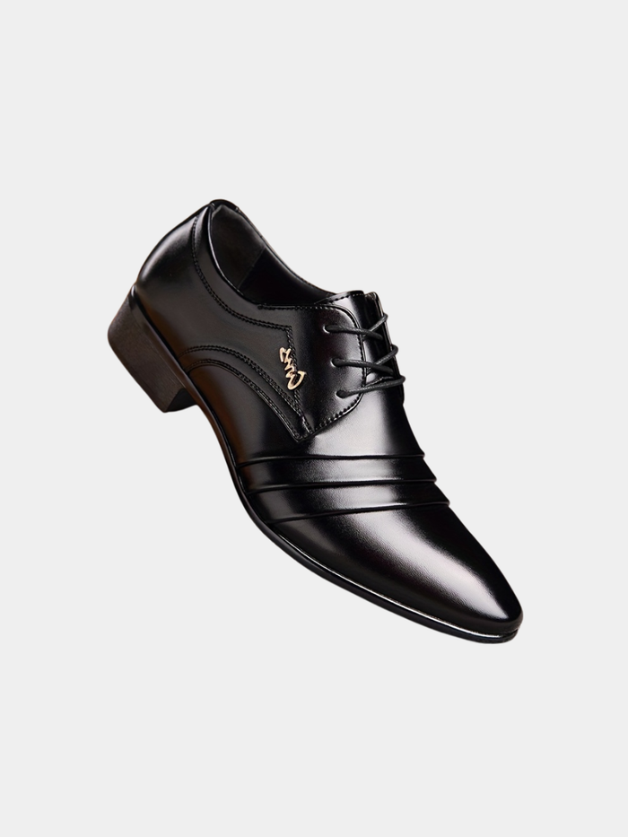 Chaussures business à lacets en PU pour homme
