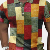 PATCHWORK POLO SHIRT FOR MEN