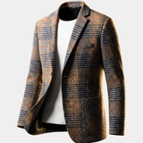 HOUNDSTOOTH WOOL BLAZER FOR MEN