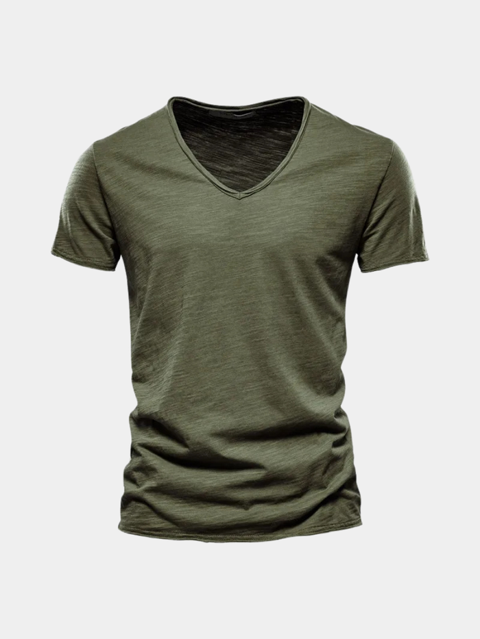 RIBBED SUMMER T-SHIRT FOR MEN