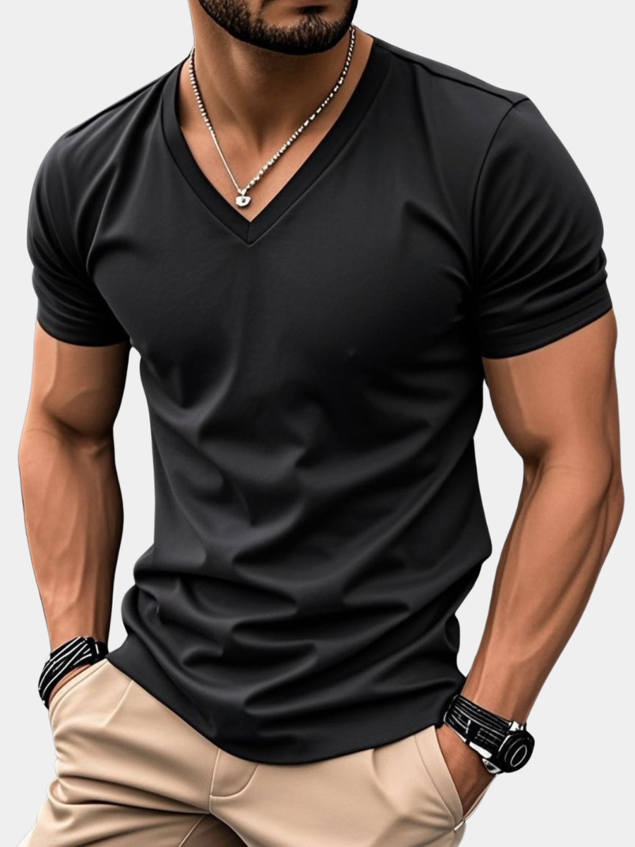 CASUAL V-NECK T-SHIRT FOR MEN