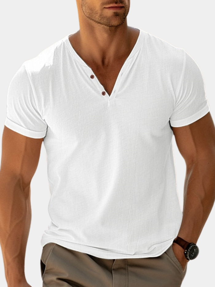 TAILORED V NECK SHIRT FOR MEN