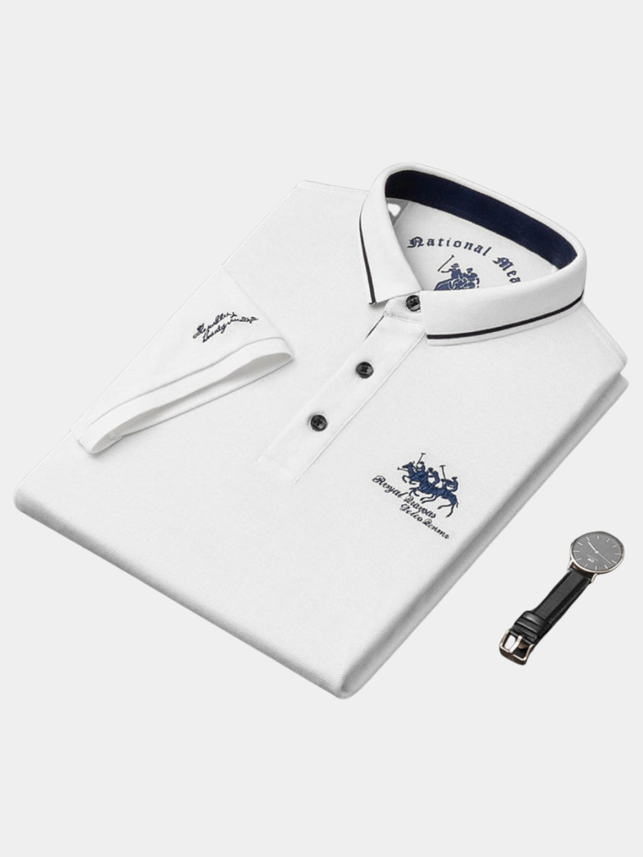 COTTON BLEND POLO FOR MEN