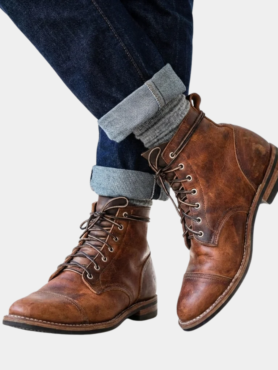 VELCRO ANKLE BOOTS FOR MEN