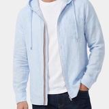 LINEN BLEND HOODIE FOR MEN