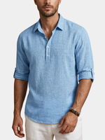 LINEN BLEND POLO FOR MEN