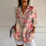Lucienne | Blouse fleurie vintage à poches