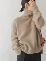 Pull Col Roulé en Cachemire Luxueux