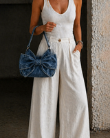 Sac Rétro en Jean à Nœud