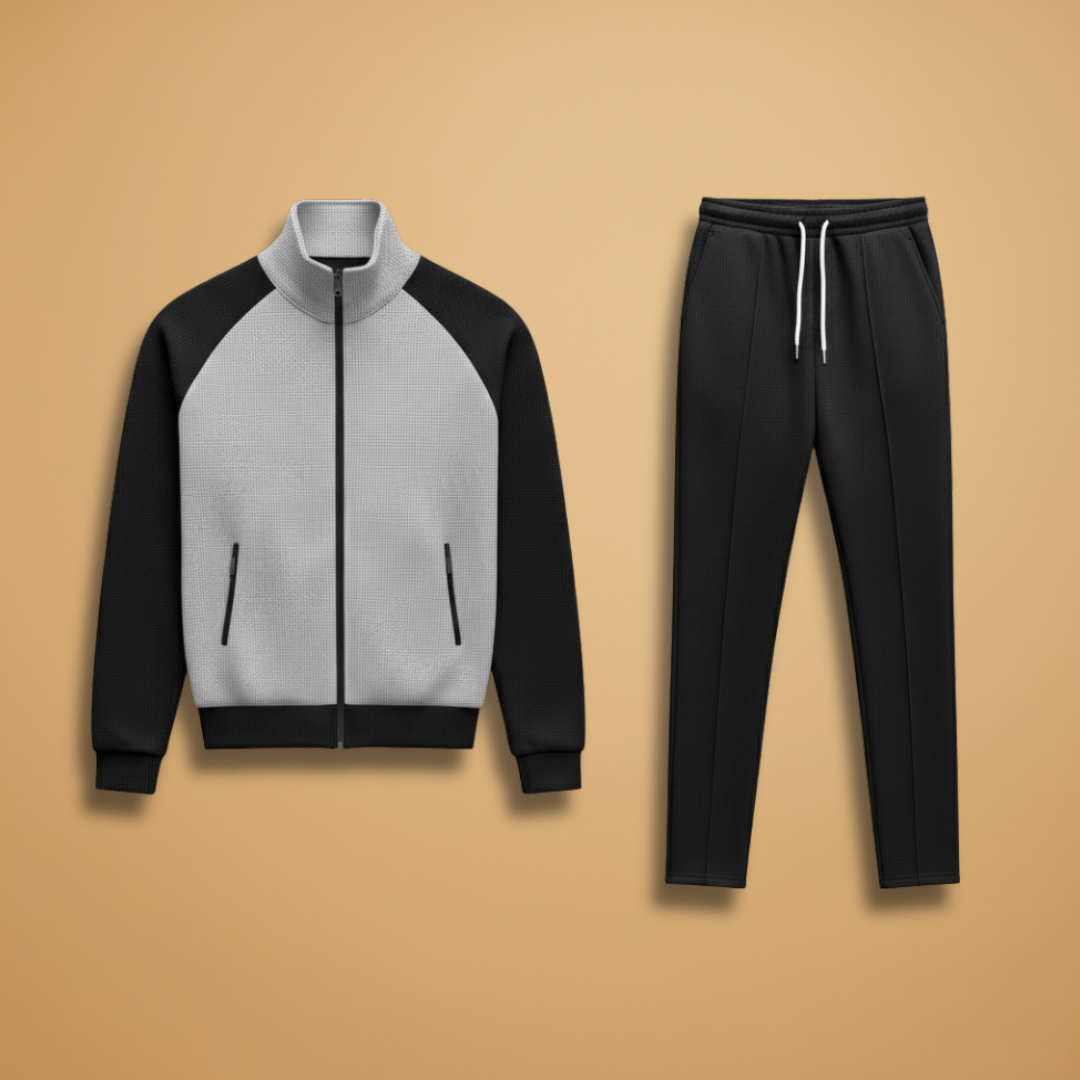 Ensemble blouson bomber — fermeture zippée et poches zippées