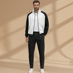 Ensemble blouson bomber — fermeture zippée et poches zippées