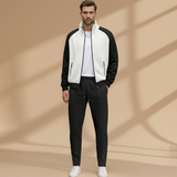 Ensemble blouson bomber — fermeture zippée et poches zippées