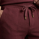 Ensemble décontracté — haut boutonné & pantalon à cordon
