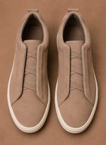 Men's Laceless Suede Sneakers – Slip-On Casual Shoes | Areleon