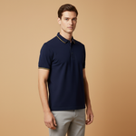 Polo à col classique et patte de boutonnage