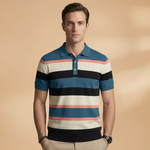 Polo à col V et patte de boutonnage