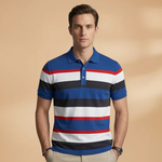 Polo à col V et patte de boutonnage