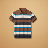 Polo à col V et patte de boutonnage